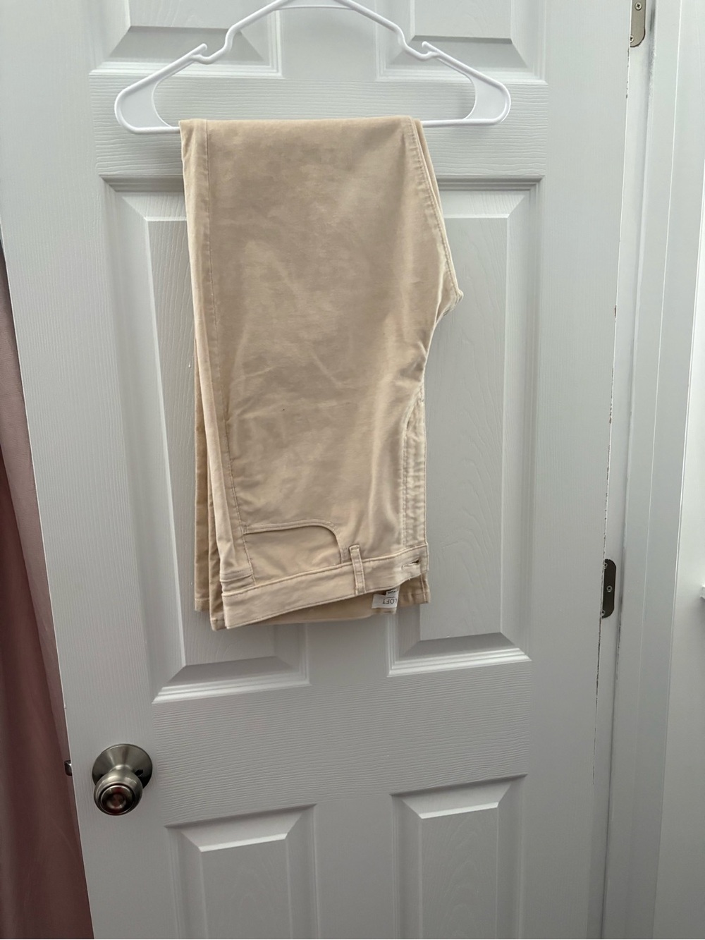 LOFT Boot Cut Pants in Beige